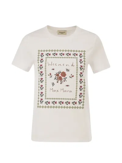 Weekend Max Mara Graphic-print T-shirt In White