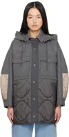 Weekend Max Mara Gray Ossola Jacket In 039 Medium Grey