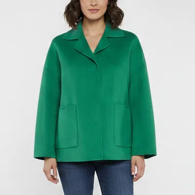 Pre-owned Weekend Max Mara Green Felt Wool Blend Panca Jacket M