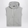 Weekend Max Mara Grey Cotton-fleece Gilet In Gray