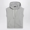 Weekend Max Mara Grey Cotton-fleece Gilet In Gray