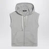 Weekend Max Mara Grey Cottonfleece Gilet In Gray