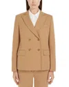 Weekend Max Mara Guelfi Double Breasted Blazer In Camel