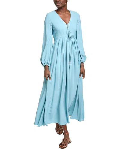 Weekend Max Mara Guelfi Maxi Dress In Blue