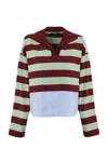 Weekend Max Mara Women's Halle Sweater Green | Size Large | 2515951021600009 In Menta/bordeaux