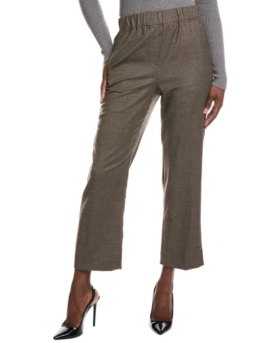 Weekend Max Mara Hateley Wool Trouser In Brown
