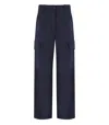 Weekend Max Mara Hidalgo Cargo Pants In Blue