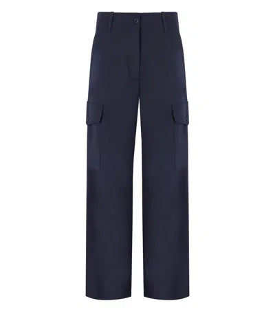 Weekend Max Mara Hidalgo Blue Cargo Pants