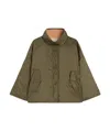 Weekend Max Mara Reversible Water-repellent Canvas Jacket In Green