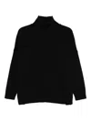 Weekend Max Mara High-neck Ribbed Sweater In Black