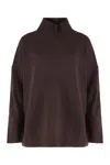 Weekend Max Mara High-neck Sweater Made Of Wool In Brown