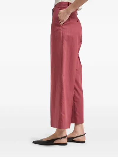 Weekend Max Mara High-rise Flared Trousers In Brown