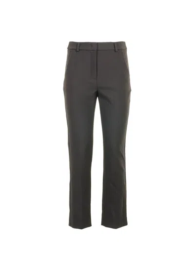 Weekend Max Mara High Waist Straight Leg Pants In Black