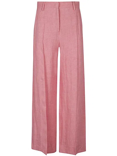 Weekend Max Mara High Waist Wide Leg Trousers In Pink