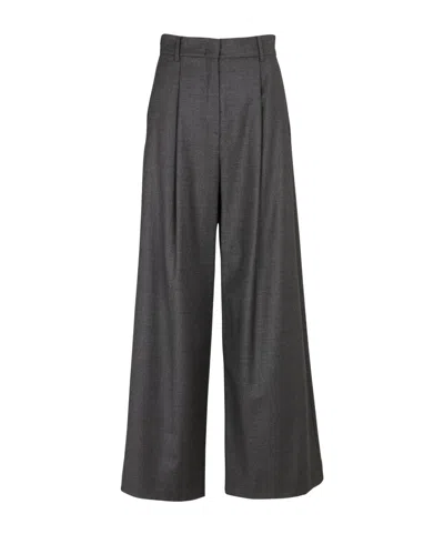 Weekend Max Mara High-waisted Casual Pants In Black