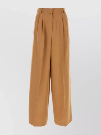 WEEKEND MAX MARA HIGH-WAISTED PLEATED WIDE-LEG PANT WITH POCKETS
