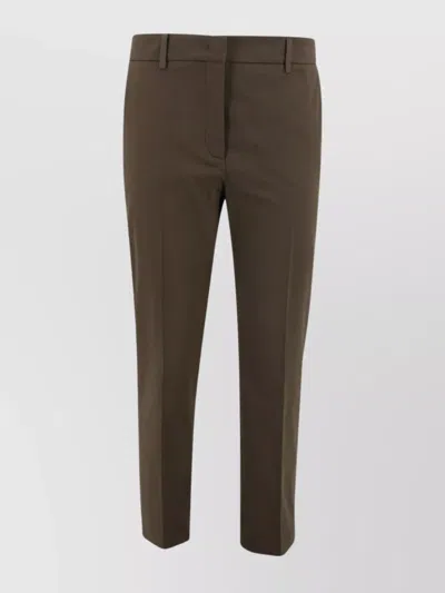 Weekend Max Mara High-waisted Slim Fit Gabardine Pants