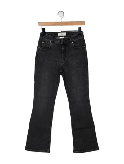 Pre-owned Weekend Max Mara High-rise Flared Jeans In Grey