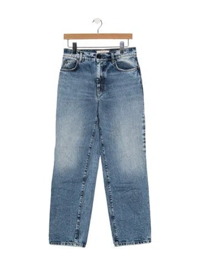 Pre-owned Weekend Max Mara High-rise Straight Leg Jeans In Blue