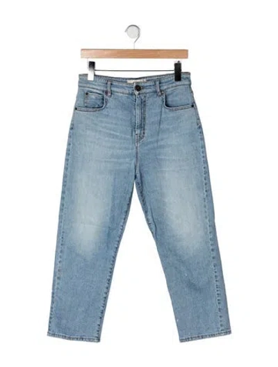 Pre-owned Weekend Max Mara High-rise Straight Leg Jeans In Blue