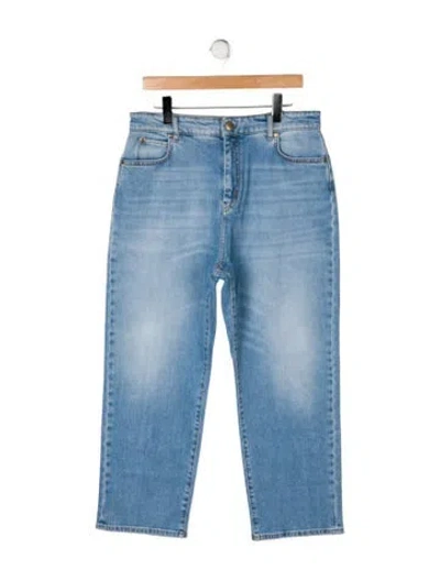 Pre-owned Weekend Max Mara High-rise Straight Leg Jeans W/ Tags In Blue