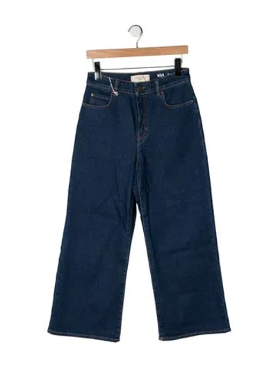 Pre-owned Weekend Max Mara High-rise Wide Leg Jeans W/ Tags In Blue