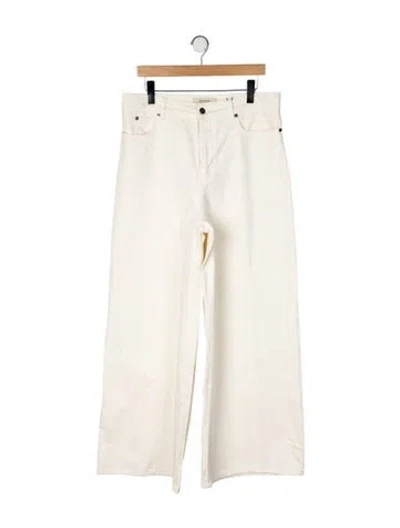 Pre-owned Weekend Max Mara High-rise Wide Leg Jeans W/ Tags In Neutral