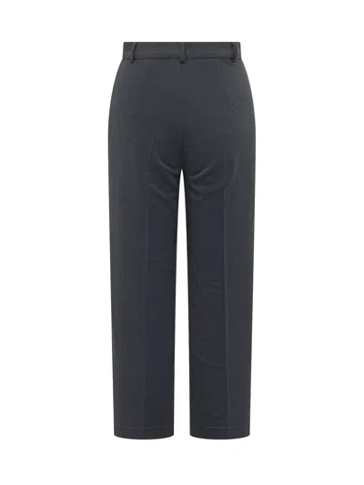 Weekend Max Mara High-waist Straight-leg Trousers In Blue