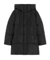 Weekend Max Mara Long-sleeved Parka Coat In Black