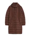 Weekend Max Mara Hooded Cotton Jacket In Brown