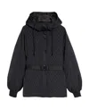 Weekend Max Mara Hooded Down Jacket In Black