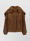 Weekend Max Mara Hooded Parka With Elastic Cuffs And Flap Pockets