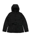 Weekend Max Mara Hooded Quilted Down Jacket In Black