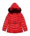 Weekend Max Mara Hooded Quilted Down Jacket In Red