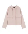 Weekend Max Mara Gary - Hooded Jacket In Wool In Pink