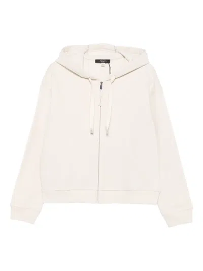 Weekend Max Mara Hooded Zip-up Jacket In Neutral