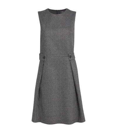 Weekend Max Mara Houndstooth Tailored Mini Dress In Gray