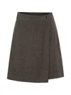 Weekend Max Mara Weekend Maxmara Wkdvetta Houndstooth Skort In Brown