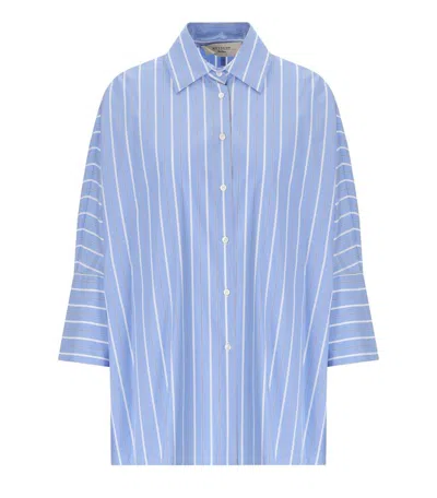 Weekend Max Mara Hudson Light Blue Striped Shirt