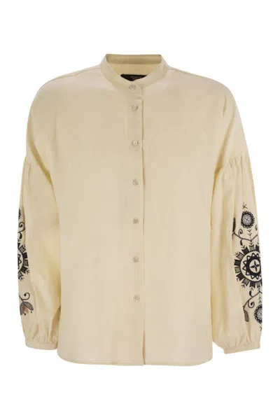 WEEKEND MAX MARA WEEKEND MAX MARA ILEX - LINEN KOREAN SHIRT