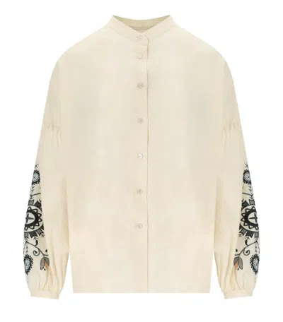 WEEKEND MAX MARA WEEKEND MAX MARA ILEX ECRU SHIRT