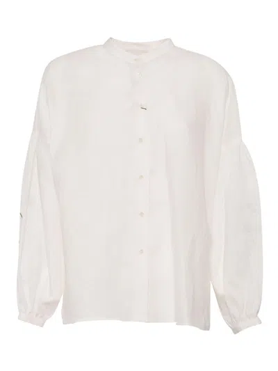Weekend Max Mara Ilex Long-sleeved Shirt  In White