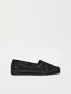 Weekend Max Mara Raffia-effect Espadrilles In Black
