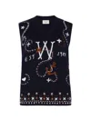 Weekend Max Mara Intarsia-knit Sleeveless Virgin-wool Sweater In Multi