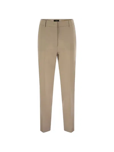 Weekend Max Mara Ironed Pleated Trousers In Neutral