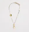 Weekend Max Mara Irregular Chain Pendant Necklace In Yellow