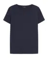 Weekend Max Mara Item O-neck Short-sleeved T-shirt In Black