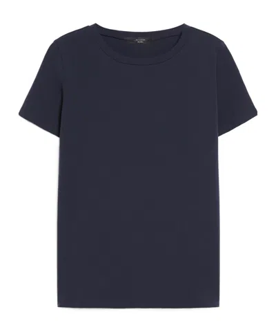 Weekend Max Mara Item O-neck Short-sleeved T-shirt In Black