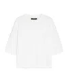 Weekend Max Mara Item O-neck Short-sleeved T-shirt In White