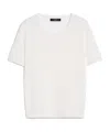 Weekend Max Mara Item O-neck Short-sleeved T-shirt In White